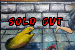 マンホールからウツボ